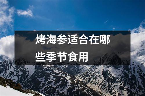 烤海参适合在哪些季节食用