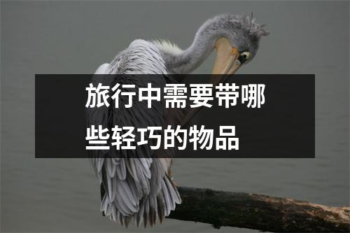 旅行中需要带哪些轻巧的物品