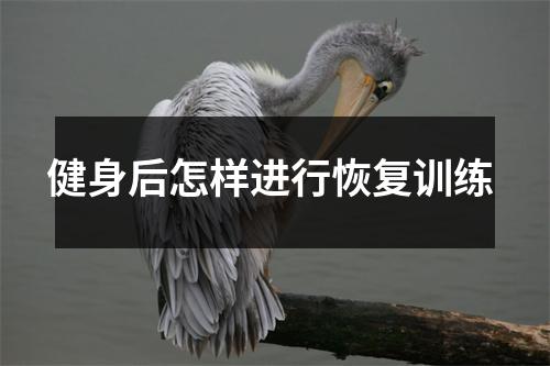 健身后怎样进行恢复训练