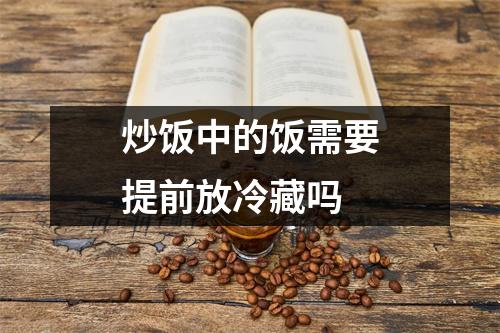 炒饭中的饭需要提前放冷藏吗