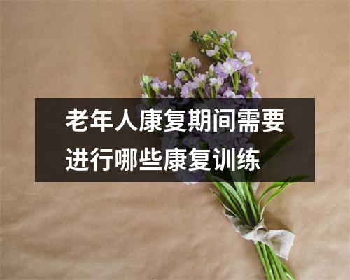 老年人康复期间需要进行哪些康复训练 老年人康复期间需要进行哪些康复训练