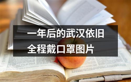 一年后的武汉依旧全程戴口罩图片