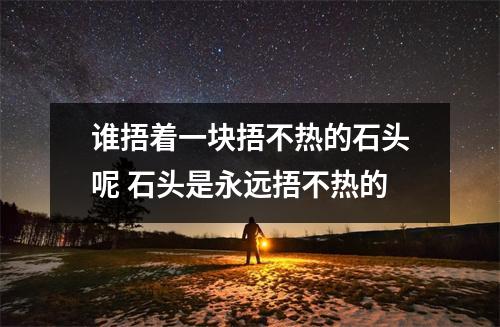 谁捂着一块捂不热的石头呢 石头是永远捂不热的
