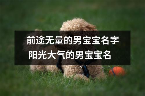 前途无量的男宝宝名字 阳光大气的男宝宝名