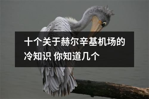 十个关于赫尔辛基机场的冷知识 你知道几个