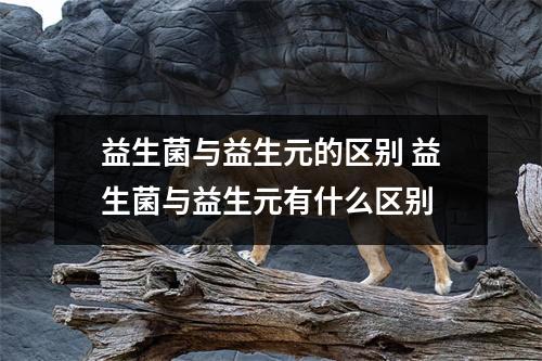 益生菌与益生元的区别 益生菌与益生元有什么区别