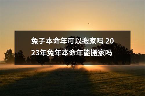 兔子本命年可以搬家吗 2023年兔年本命年能搬家吗
