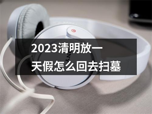 2023清明放一天假怎么回去扫墓