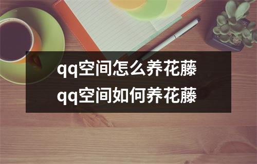 qq空间怎么养花藤 qq空间如何养花藤