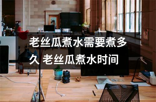 老丝瓜煮水需要煮多久 老丝瓜煮水时间