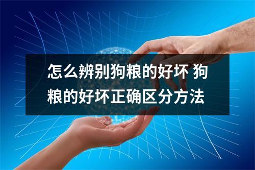 怎么辨别狗粮的好坏 狗粮的好坏正确区分方法