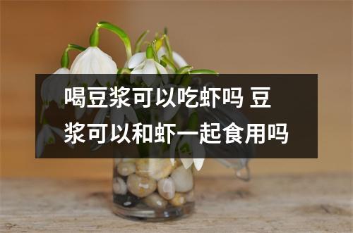 喝豆浆可以吃虾吗 豆浆可以和虾一起食用吗