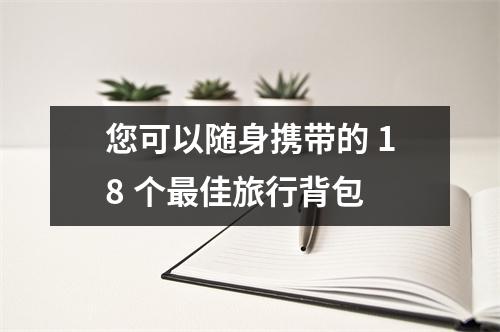 您可以随身携带的 18 个最佳旅行背包