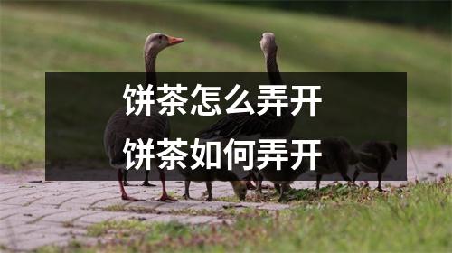饼茶怎么弄开 饼茶如何弄开