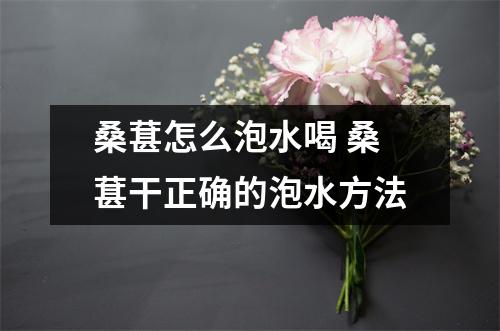 桑葚怎么泡水喝 桑葚干正确的泡水方法