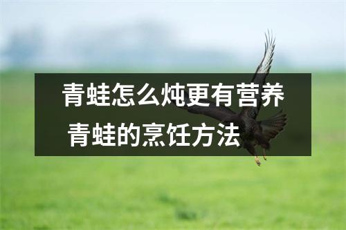 青蛙怎么炖更有营养 青蛙的烹饪方法