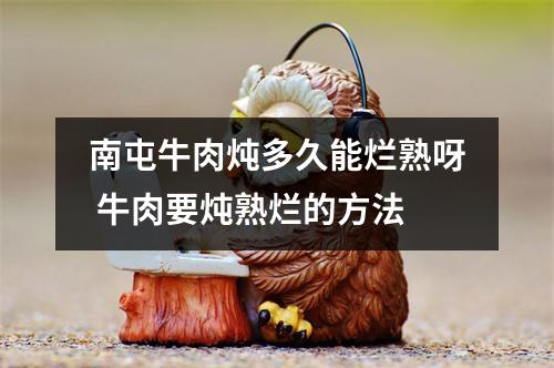 南屯牛肉炖多久能烂熟呀 牛肉要炖熟烂的方法