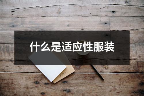 什么是适应性服装