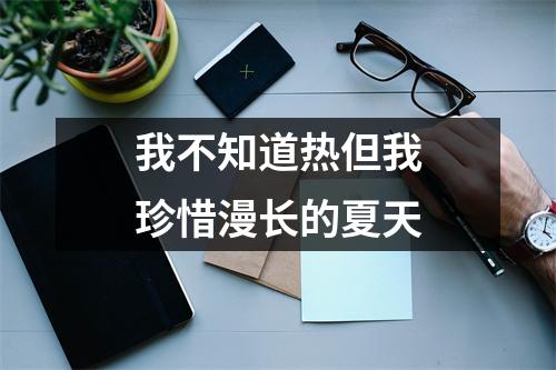 我不知道热但我珍惜漫长的夏天