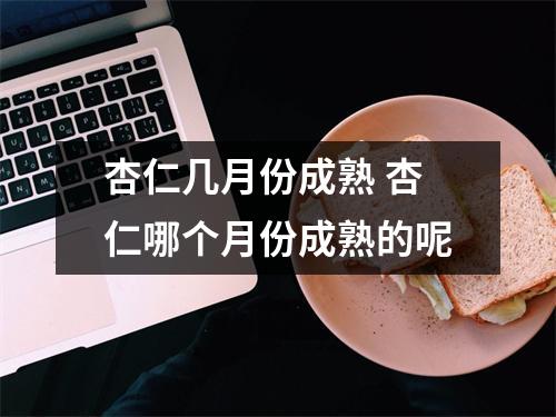 杏仁几月份成熟 杏仁哪个月份成熟的呢