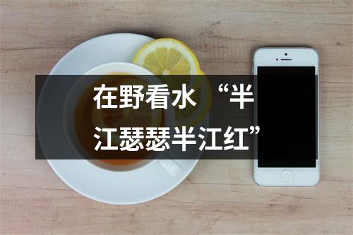 在野看水 “半江瑟瑟半江红”