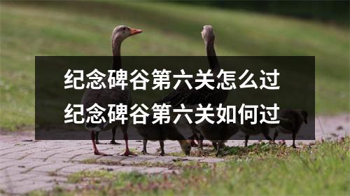 纪念碑谷第六关怎么过 纪念碑谷第六关如何过