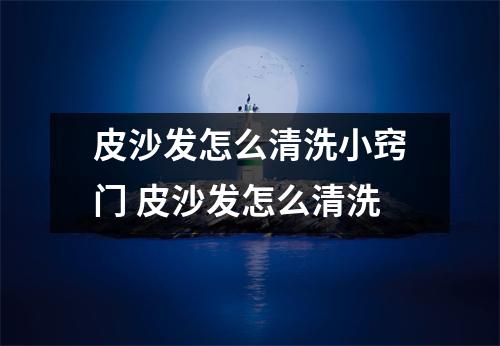 皮沙发怎么清洗小窍门 皮沙发怎么清洗