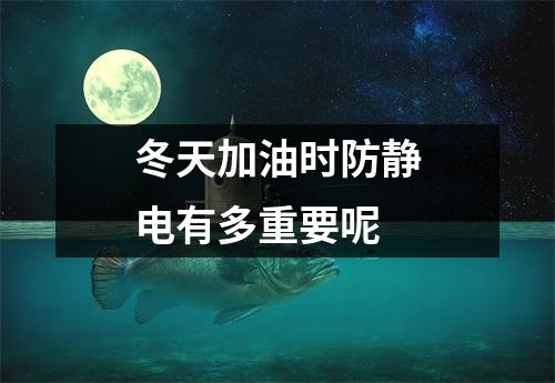 冬天加油时防静电有多重要呢