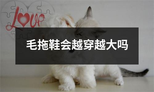 毛拖鞋会越穿越大吗