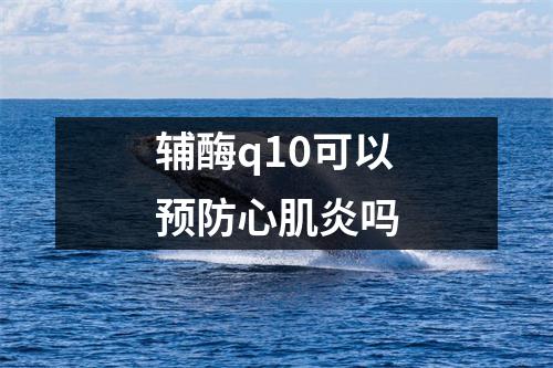 辅酶q10可以预防心肌炎吗