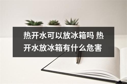 热开水可以放冰箱吗 热开水放冰箱有什么危害