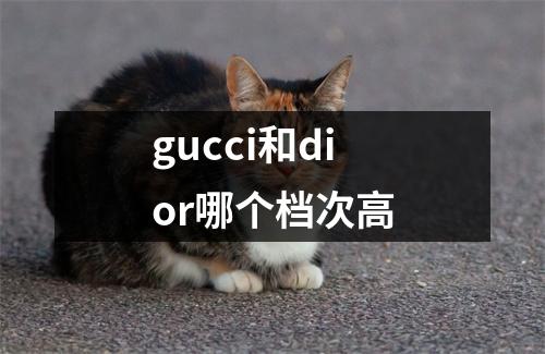 gucci和dior哪个档次高