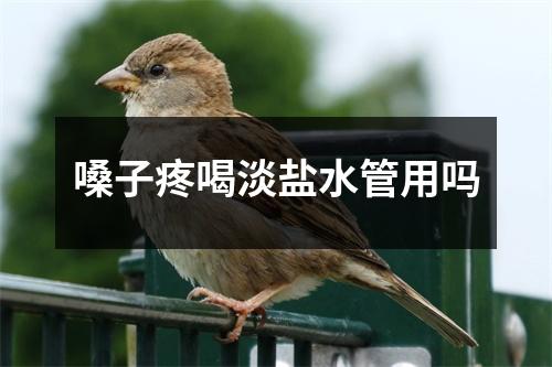 嗓子疼喝淡盐水管用吗