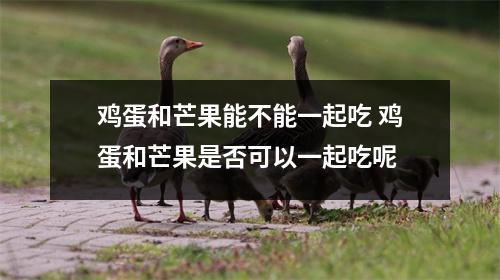 鸡蛋和芒果能不能一起吃 鸡蛋和芒果是否可以一起吃呢