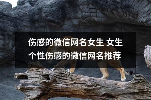 伤感的微信网名女生 女生个性伤感的微信网名推荐