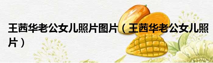 王茜华老公女儿照片图片 王茜华老公女儿照片