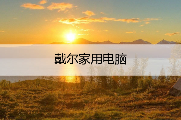 戴尔家用电脑 戴尔家用电脑台式机推荐配置