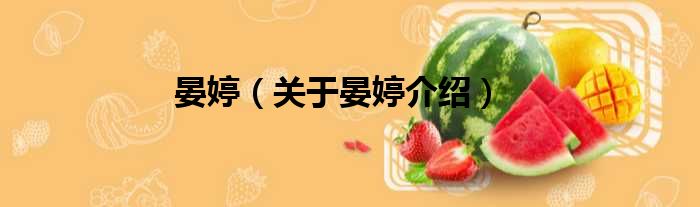 晏婷 关于晏婷介绍