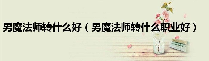 男魔法师转什么好 男魔法师转什么职业好