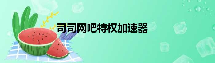 司司网吧特权加速器