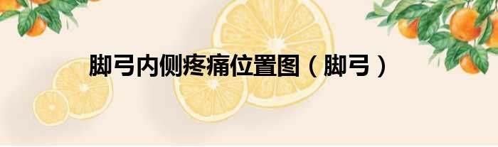 脚弓内侧疼痛位置图 脚弓