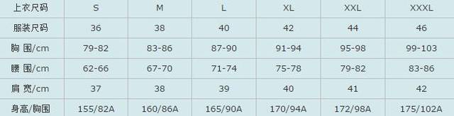 裤子XXXL是什么尺码（衣服尺码对照表参考手册）(图3)