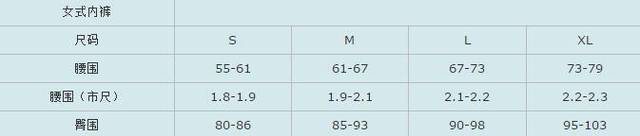 裤子XXXL是什么尺码（衣服尺码对照表参考手册）(图6)