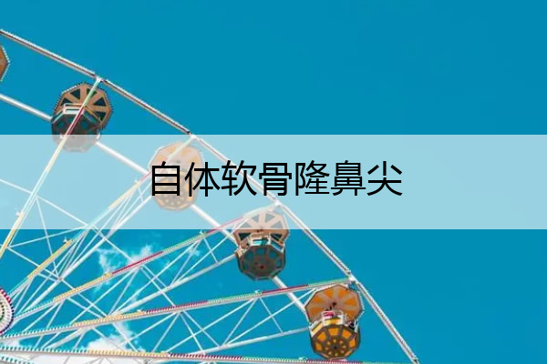 自体软骨隆鼻尖 自体软骨隆鼻尖多久恢复