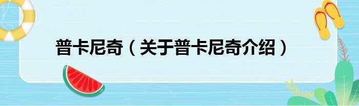 普卡尼奇 关于普卡尼奇介绍