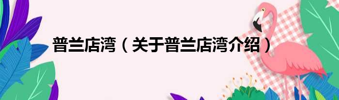 普兰店湾 关于普兰店湾介绍