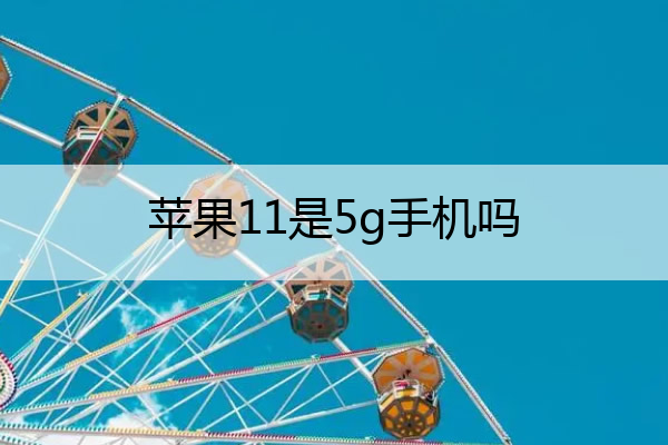 苹果11是5g手机吗 苹果12是5g手机吗