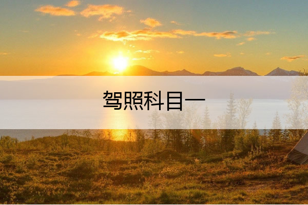 驾照科目一 驾照科目一几次机会