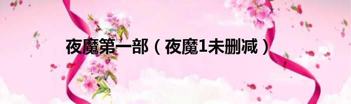 夜魔第一部 夜魔1未删减
