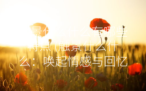 触景什么什么有哪些特点 (触景什么什么：唤起情感与回忆的认知方式)